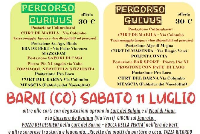Il Giir di Curiuus e di Guluus: non è una semplice passeggiata né un banchetto medievale, ma un viaggio nel cuore di Barni e delle sue leggende