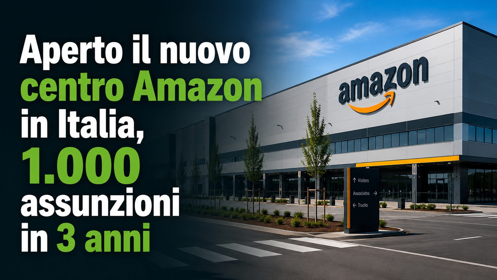 Apre in Italia il nuovo centro Amazon che assume 1.000 persone in tre anni
